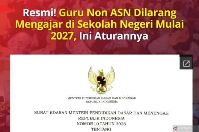 
					Kemendikdasmen Luruskan Misinformasi Terkait Nasib Guru Non-ASN dan Pastikan Keberlanjutan Pengabdian Pasca 2027