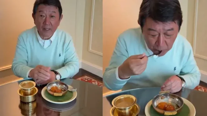 
					Menteri Luar Negeri Jepang Toshimitsu Motegi Tunjukkan Sisi Humanis Lewat Diplomasi Kuliner di India