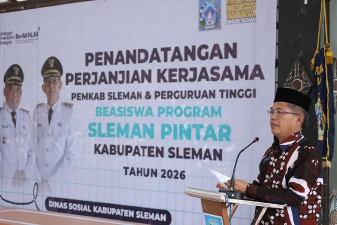 
					Pemkab Sleman Perkuat Akses Pendidikan Tinggi Melalui Sinergi Strategis dengan 34 Perguruan Tinggi dalam Program Beasiswa Sleman Pintar 2026