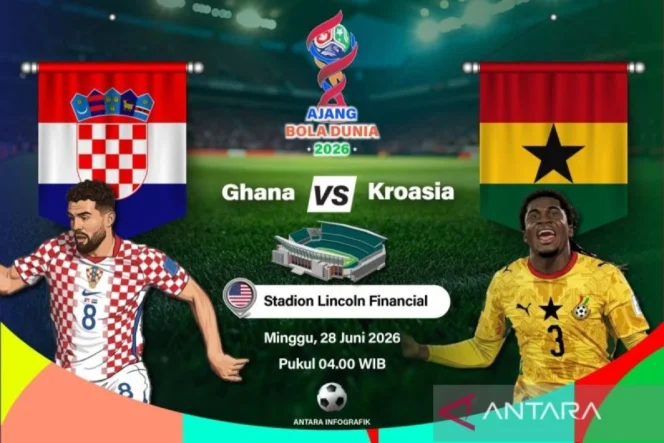 
					Kroasia pastikan tempat di 32 besar Piala Dunia 2026 usai tundukkan Ghana 2-1 dalam laga dramatis di Philadelphia