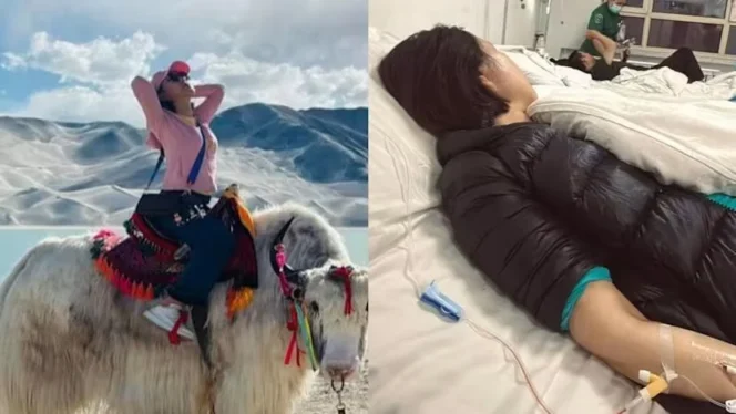 
					Liburan ke China Berujung Petaka, Presenter Li Jing Dilarikan ke Rumah Sakit Akibat Keracunan Hotpot Daging Yak