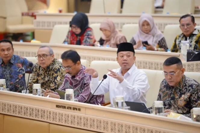 
					Menteri ATR/BPN Nusron Wahid Usulkan Pagu Anggaran Rp10 Triliun untuk Optimalisasi Reformasi Pertanahan dan Tata Ruang 2027