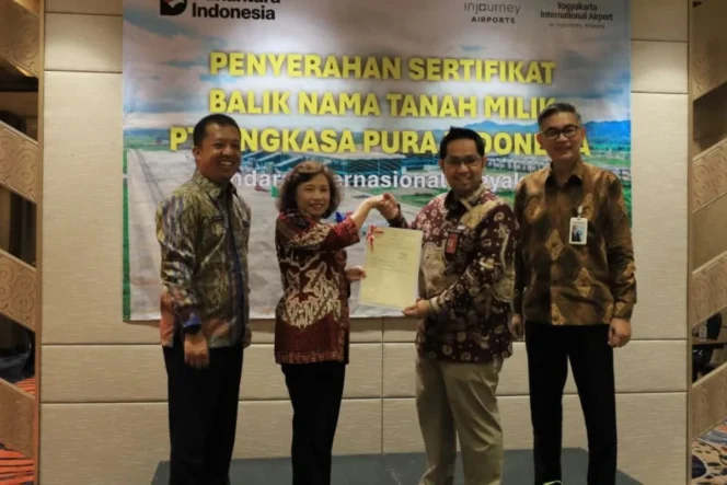 
					Yogyakarta International Airport Selesaikan Balik Nama Sertifikat Tanah dengan Fasilitas BPHTB Nol Rupiah Sebagai Proyek Strategis Nasional