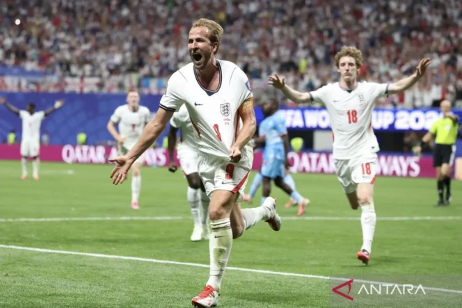 
					Harry Kane Jadi Pahlawan Kemenangan Inggris Atas Republik Demokratik Kongo di Piala Dunia 2026