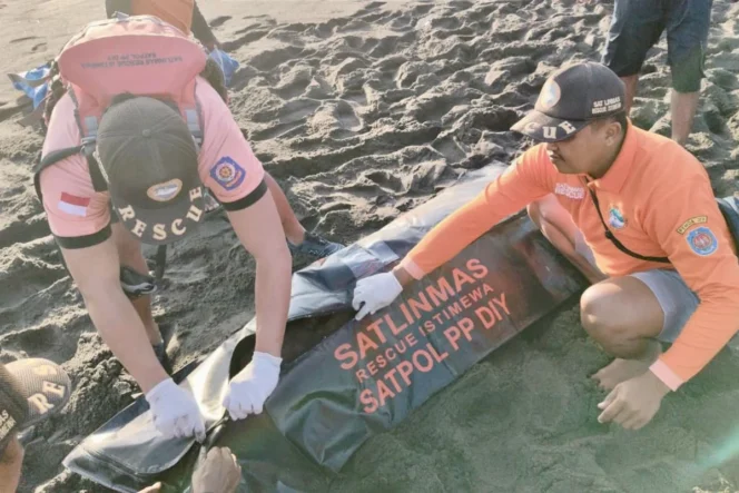 
					Operasi Pencarian Korban Terseret Ombak di Pantai Goa Cemara Berakhir Setelah Jenazah Ditemukan di Pantai Bugel